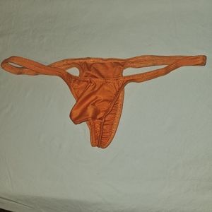 Orange Muscleskins Men's Rio Back Thong /Tanga Swimsuit